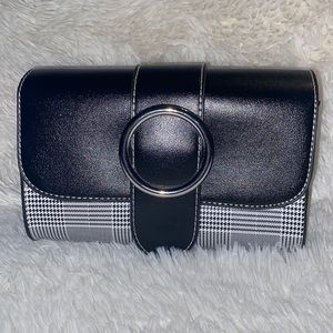 Black and white crossbody